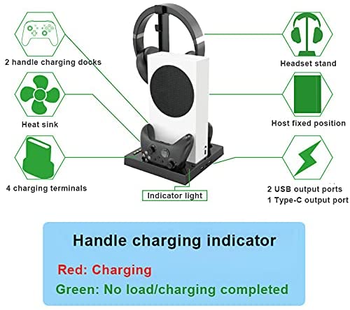 A base de fãs de resfriamento TwiHill é adequada para Xbox Series S, Xbox Series S Headphone Storage Stand-Site oficial de vendas da TwiHill