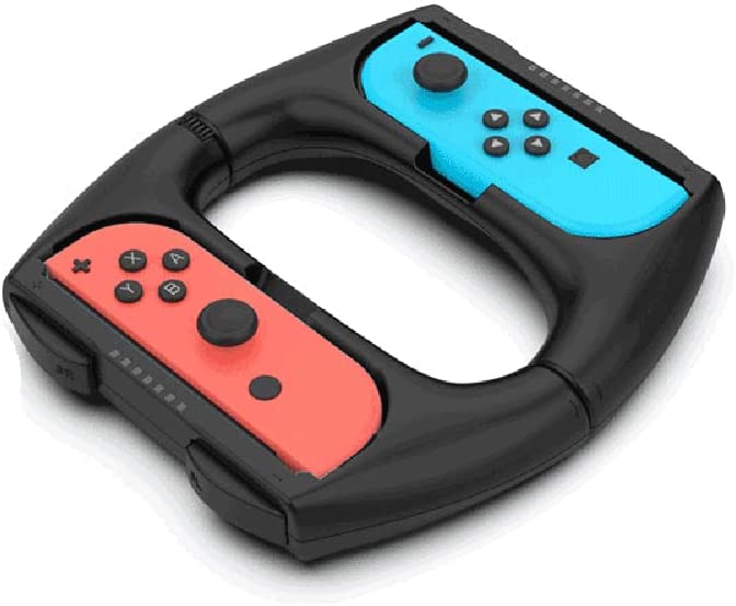 TwiHill O conjunto de volante é adequado para Nintendo Switch OLED, as alças esquerda e direita são dois-em-um, e o punho Joycon é dois-em-um e conjunto de volante.(cinza)-Site oficial de vendas da TwiHill