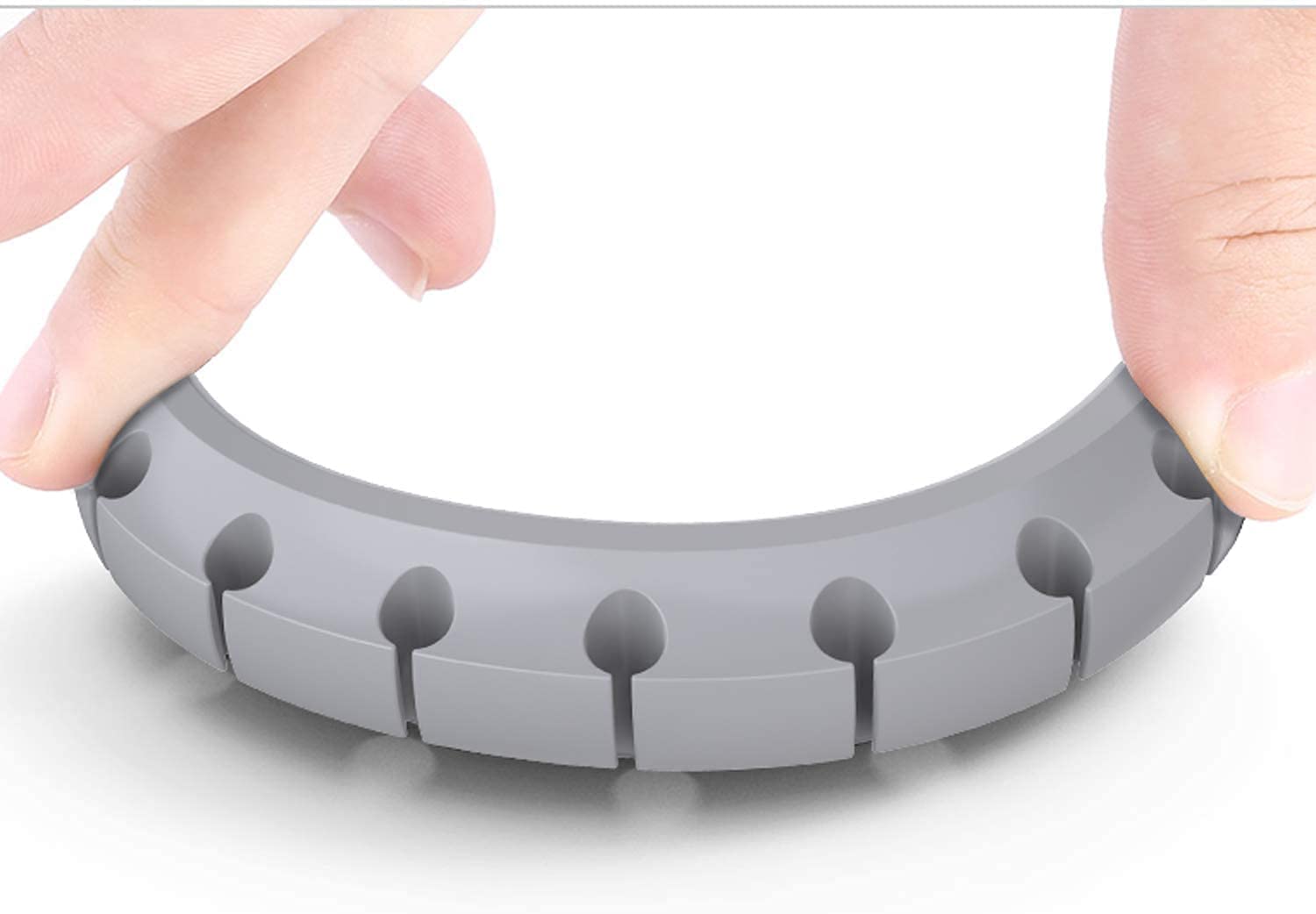 Clipes de suporte de cabo TwiHill, pacote de 3 clipes organizadores de cabo de gerenciamento de cabos Silicone autoadesivo para desktop Cabo de carregamento USB Mesa de cabeceira Cabo de alimentação Cabo de mouse Fio PC Office Home-Site oficial de vendas da TwiHill