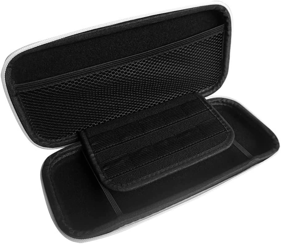 TwiHill O pacote de presente é adequado para Nintendo Switch OLED, bolsa de proteção de jogo + caixa de proteção de cristal + filme temperado * 2 + tampa de rocker * 4 + capa de proteção de pega de jogo + suporte, conjunto de armazenamento de PC-TwiHill