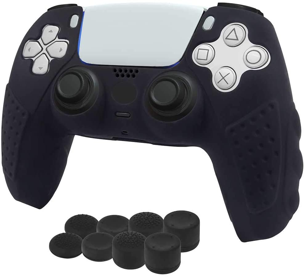 A capa protetora de silicone TwiHill é adequada para acessórios antiderrapantes PS5, PS5-para PS5