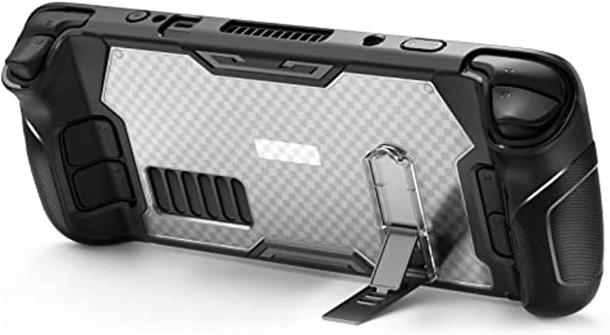 Estojo protetor para Steam Deck com Kickstand, TwiHill TPU Protector Cover Acessórios com Stand &amp; Screen Protector &amp; Thumb Grips, proteção total, antiderrapante, anti-colisão para Steam Deck-Site oficial de vendas da TwiHill
