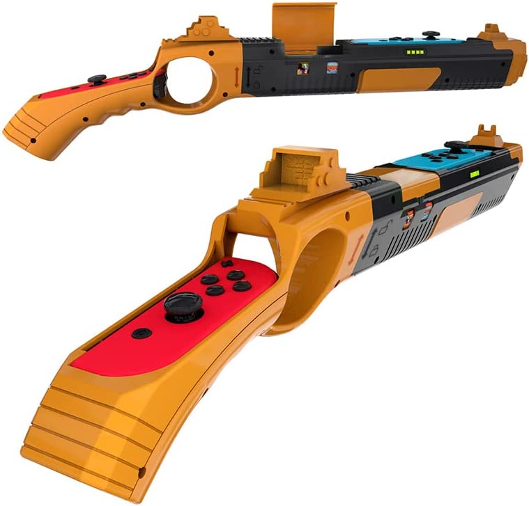 Arma somatossensorial de alça pequena para Nintendo switch, acessórios para jogos de metralhadora de jogo, acessórios para gamepad Nintendo switch-TwiHill