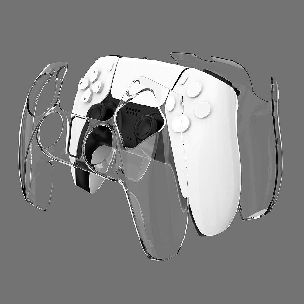 TwiHill Anti-Slip Cover Protector Case para PS5 Controller Skin Grip, Front Housing Shell Faceplate para PS5 Wireless Controller (transparente) - Controlador NÃO Incluído-Site oficial de vendas da TwiHill
