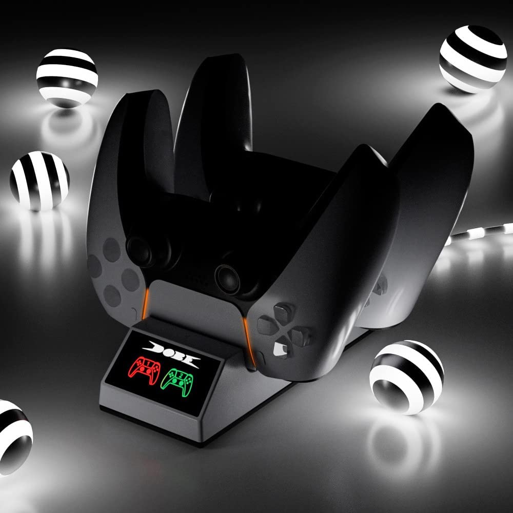 TwiHill A base de carregamento é adequada para PS5, o armazenamento de carregamento de alça de jogo de base de carregamento duplo, a base de carregamento dupla de interface TYPE-C-Site oficial de vendas da TwiHill