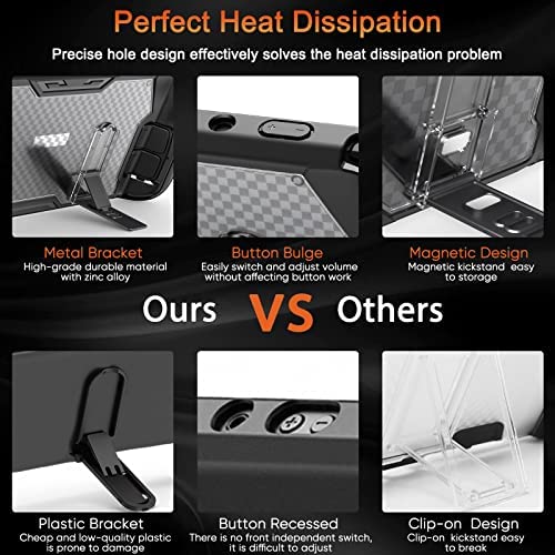 Estojo protetor para Steam Deck com Kickstand, TwiHill TPU Protector Cover Acessórios com Stand &amp; Screen Protector &amp; Thumb Grips, proteção total, antiderrapante, anti-colisão para Steam Deck-Site oficial de vendas da TwiHill