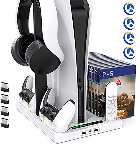Suporte de carregamento TwiHill com ventoinha para console PS5 / PS5 e controlador de edição digital-Site oficial de vendas da TwiHill