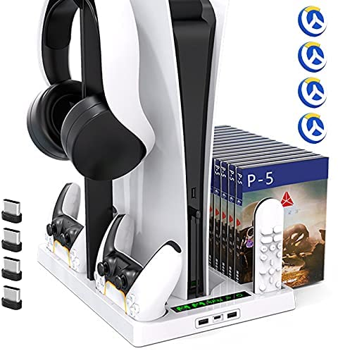 Suporte de carregamento TwiHill com ventoinha para console PS5 / PS5 e controlador de edição digital-para PS5Site oficial de vendas da TwiHill