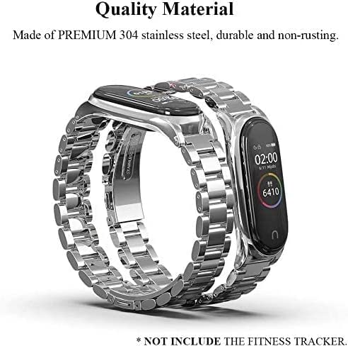 TwiHill bracelete de aço inoxidável para Xiaomi Mi banda 6, pulseira mi band 6, Agradável e confortável, pulseira de tipo comercial-Site oficial de vendas da TwiHill