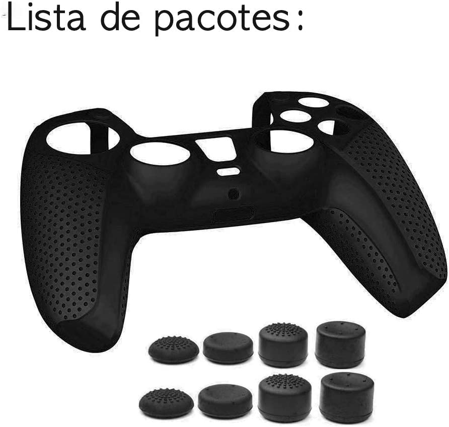 A manga de silicone TwiHill é adequada para PS5, manga protetora antiderrapante PS5-para PS5