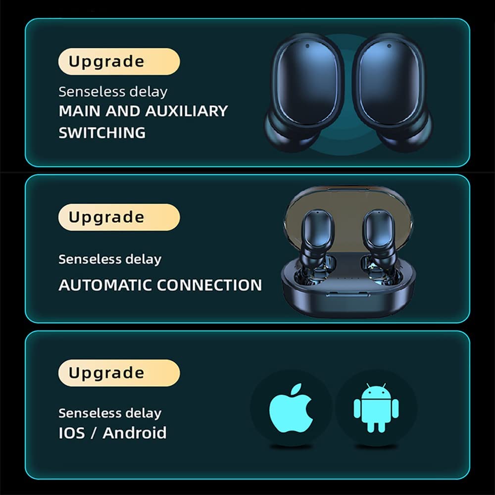 TwiHill A6R Fone de ouvido Bluetooth 5.1 TWS, reprodução de qualidade de som HiFi, microfone embutido sem demora, redução de ruído de chamada,-Site oficial de vendas da TwiHill