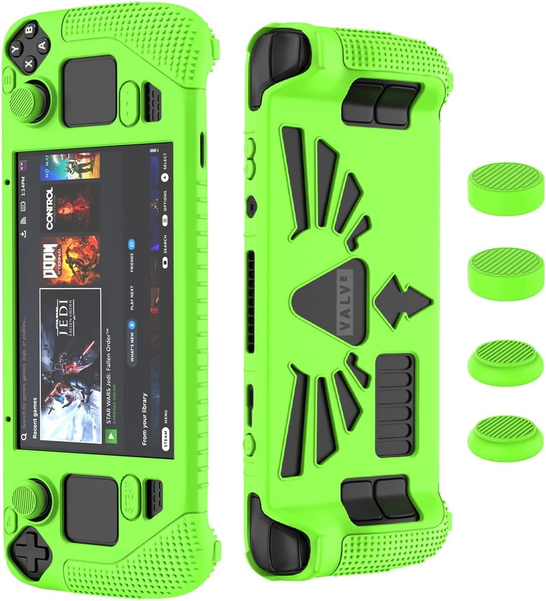 Capa protetora TwiHill para Steam Deck, capa macia com 4 * Thumb Grips, kit de proteção total para antiderrapante para Valve Stream Deck-Site oficial de vendas da TwiHill