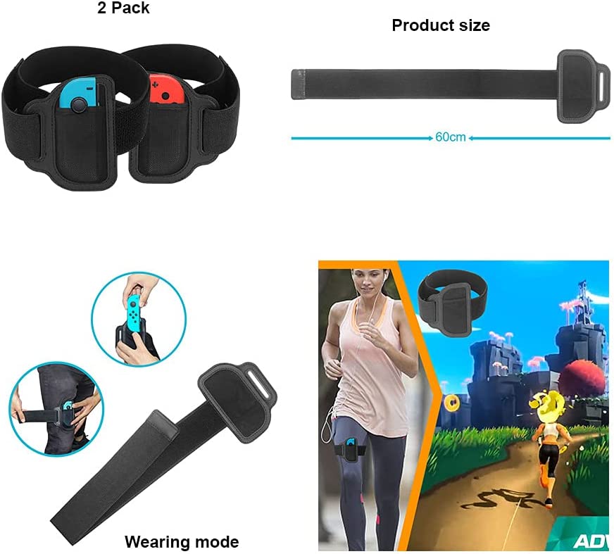 TwiHill Conjunto de acessórios esportivos somatossensoriais 10 em 1 adequado para Nintendo Switch, conjunto de taco de golfe Switch, acessórios Nintendo Switch-TwiHill