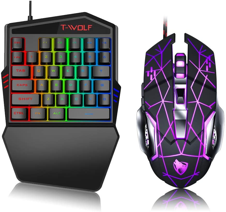 TwiHill o teclado mecânico de uma mão é adequado para PUBG, mouse mecânico, acessórios de jogos, produtos de e-sports, flexível e conveniente-Site oficial de vendas da TwiHill