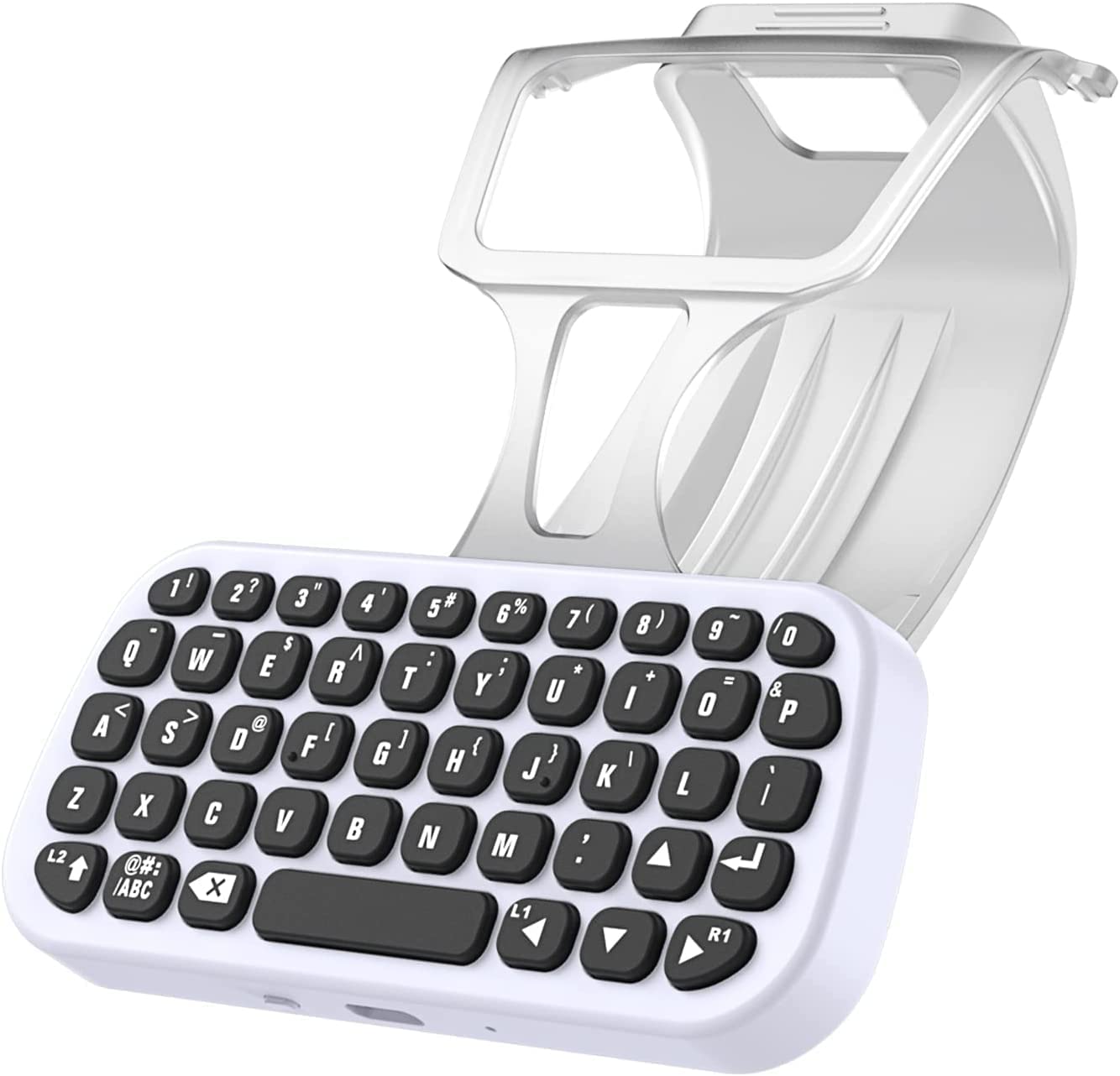 Teclado controlador TwiHill para PS5 Controller, Bluetooth 3.0 Mini Portátil Gamepad Chatpad Mensagem Teclado Compatível com PS5 Controller com Clip Holder-Site oficial de vendas da TwiHill