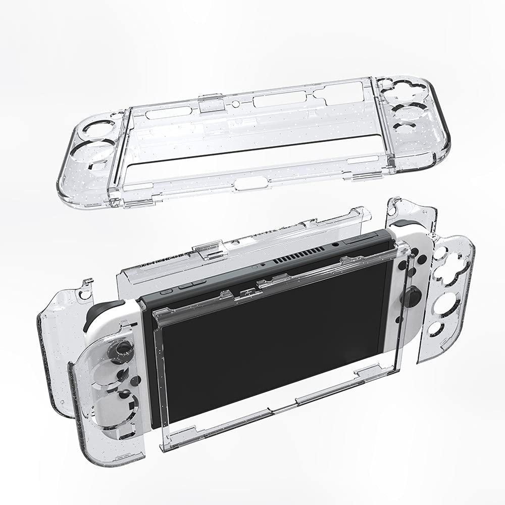 TwiHill Nintendo Switch OLED host split caixa protetora de cristal, acessórios Nintendo Switch OLED, acessórios de jogos-Site oficial de vendas da TwiHill