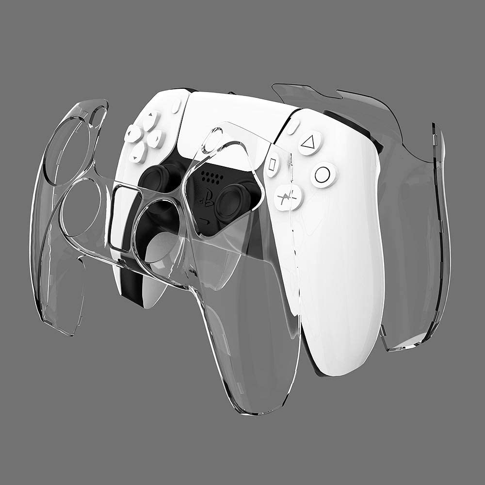 Estojo protetor de capa antiderrapante TwiHill para controle de PS5 (transparente) (casco rígido)-Site oficial de vendas da TwiHill