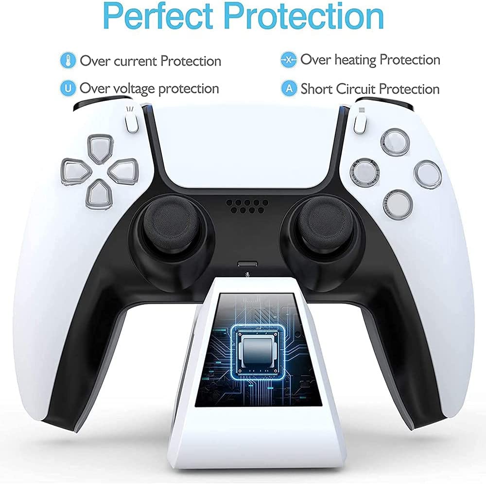 TwiHill Carregador para PS5, estação de carregamento USB de base dupla PS5 com indicador LED-Site oficial de vendas da TwiHill