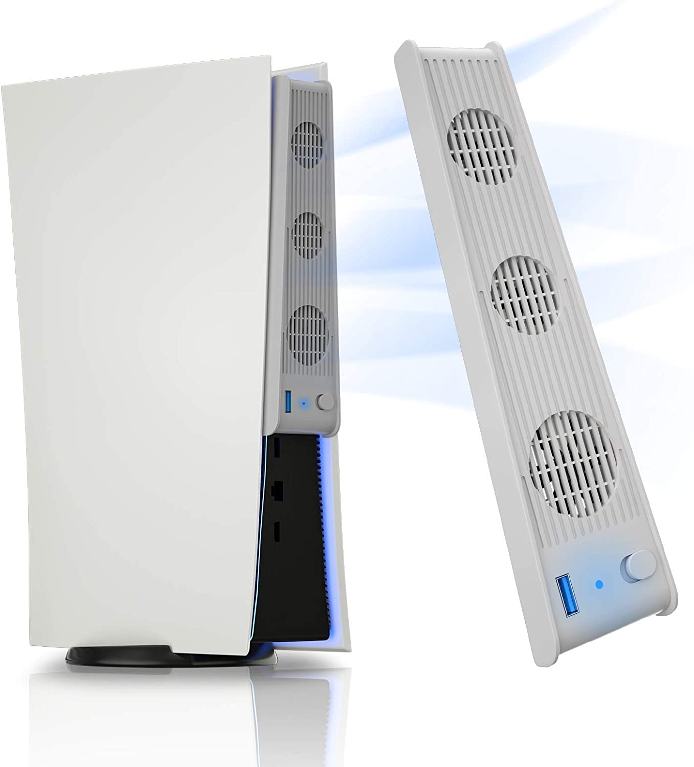 TwiHill Ventilador de resfriamento PS5, PS5 Cooler compatível com PS5 Digital Edition / PS5 Ultra HD - branco-para PS5Site oficial de vendas da TwiHill