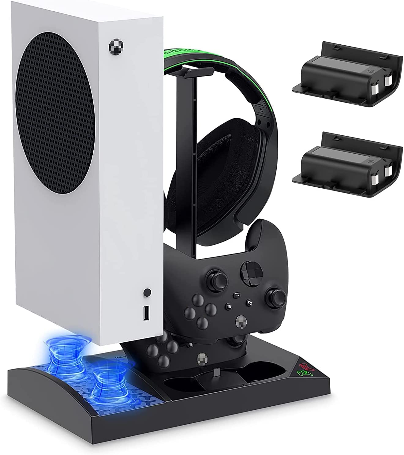 TwiHill Suporte do carregador com ventilador de resfriamento para console e controlador do Xbox Series S-para xboxSite oficial de vendas da TwiHill