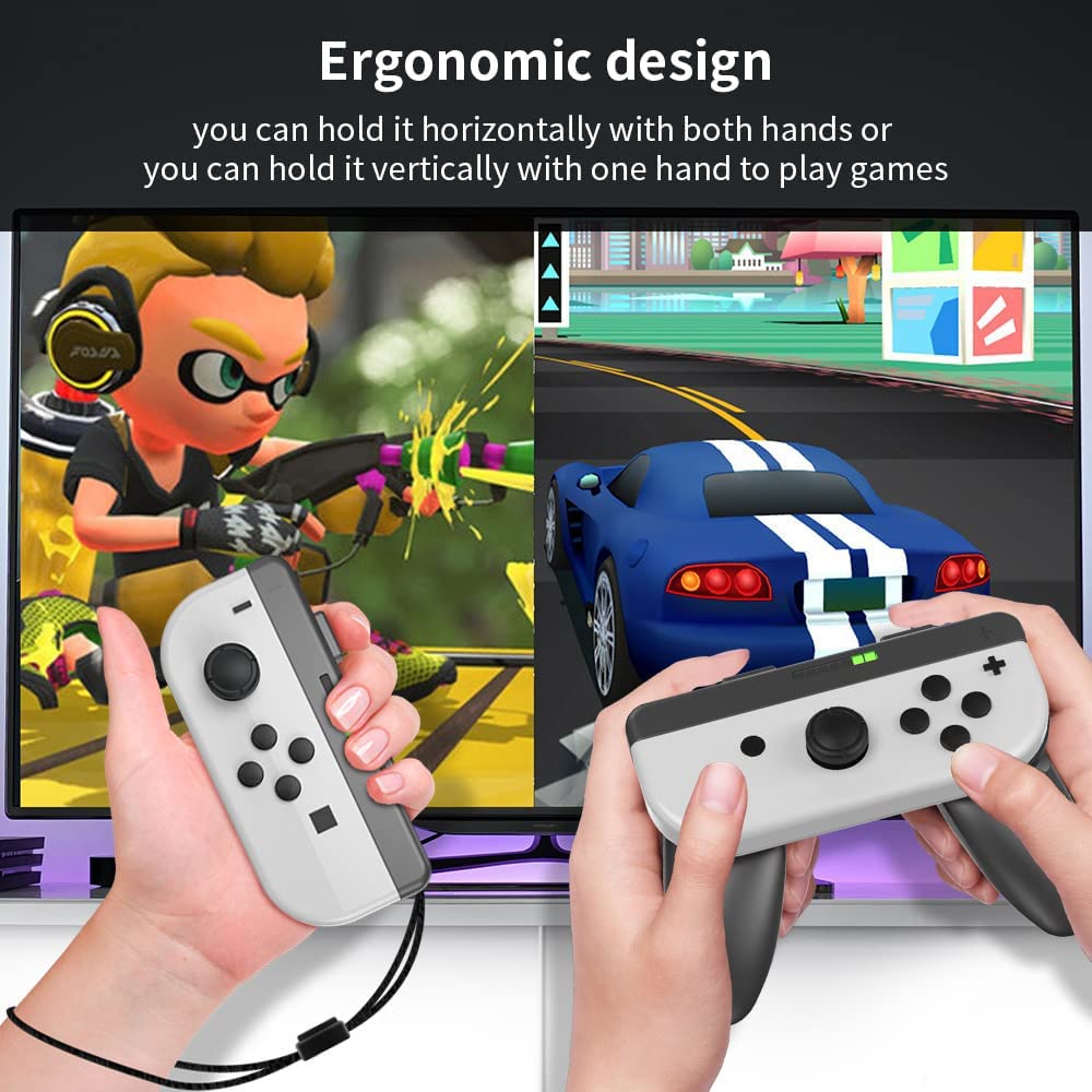 Alça 2 em 1 destacável para Nintendo Switch/Nintendo Switch OLED, alça 2 em 1 para desfrutar de ambas as funções-TwiHill
