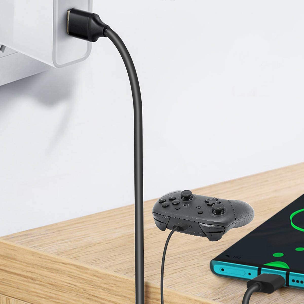 Cabo de carregamento do gamepad tipo c com 3 metros de comprimento para PS5 / Xbox Series S / X / Switch-Site oficial de vendas da TwiHill