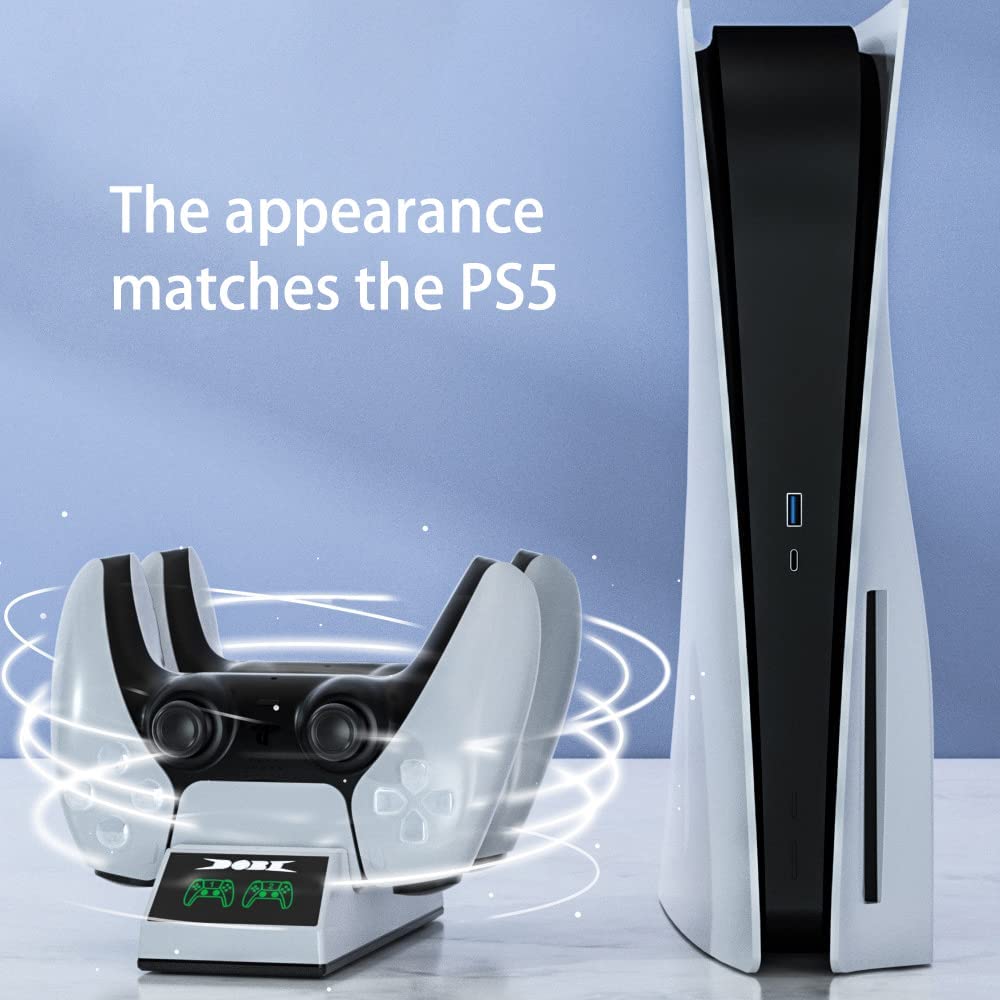 TwiHill A base de carregamento é adequada para PS5, o armazenamento de carregamento de alça de jogo de base de carregamento duplo, a base de carregamento dupla de interface TYPE-C-Site oficial de vendas da TwiHill