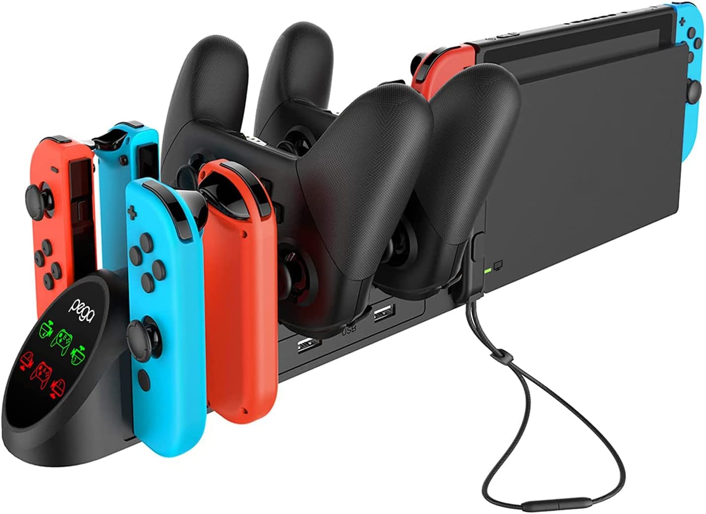 Carregador Multifuncional para o Controlador Nintendo Switch Joy-Con / Nintendo PRO, TwiHill-TwiHill