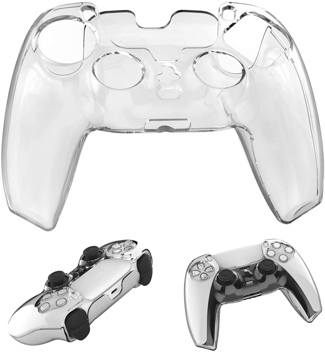 Estojo protetor de capa antiderrapante TwiHill para controle de PS5 (transparente) (casco rígido)-Site oficial de vendas da TwiHill