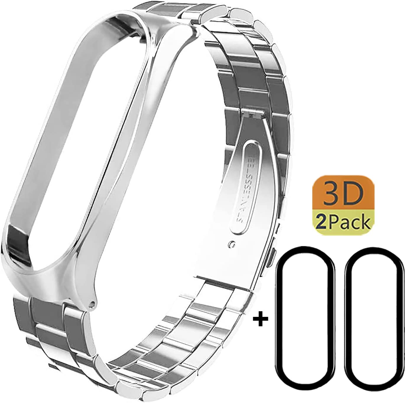 TwiHill é adequado para Xiaomi Mi Band 7 tipo fivela pulseira de substituição de aço inoxidável sólido-Site oficial de vendas da TwiHill