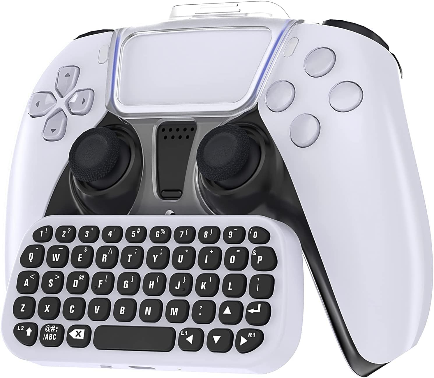 Teclado controlador TwiHill para PS5 Controller, Bluetooth 3.0 Mini Portátil Gamepad Chatpad Mensagem Teclado Compatível com PS5 Controller com Clip Holder-Site oficial de vendas da TwiHill
