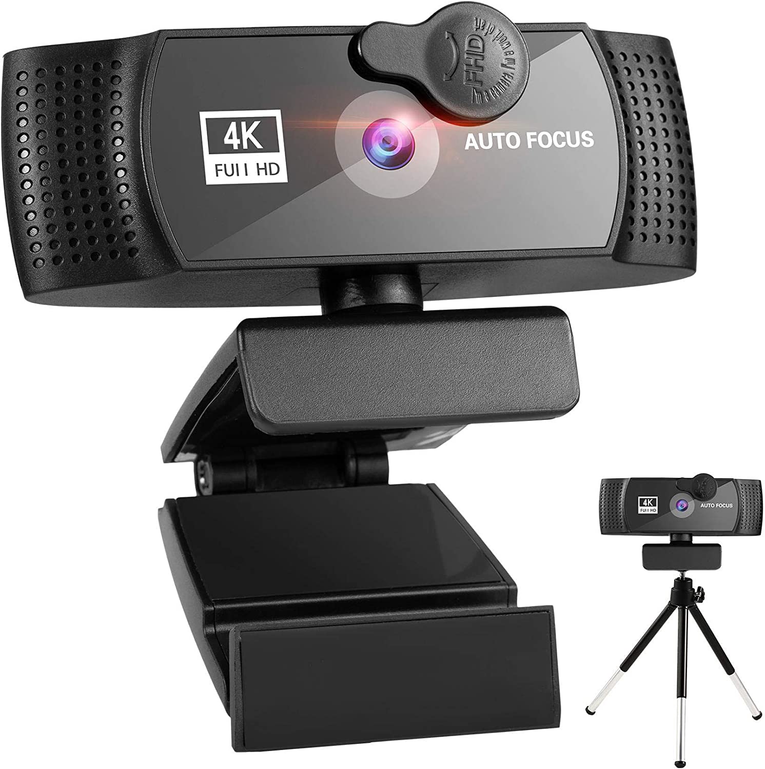 TwiHill webcam 2k / 4k, câmera de computador com foco automático 1080p, webcam USB de alta definição com cobertura de privacidade, adequada para videochamadas, conferências ao vivo-para PCSite oficial de vendas da TwiHill