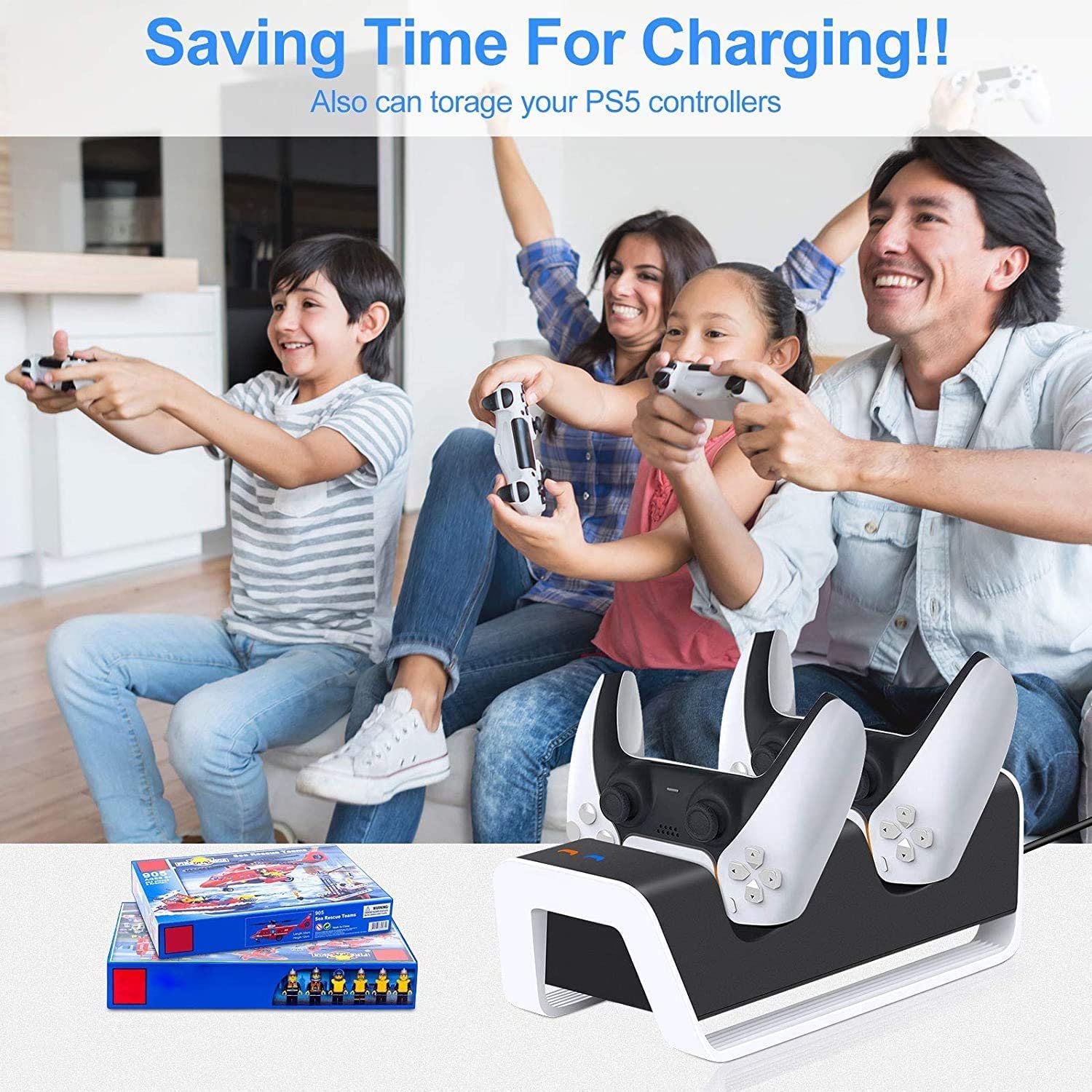 O controlador TwiHill é adequado para suporte do controlador sem fio PS5, base do controlador de jogo PS5, suporte duplo do controlador PS5 duplo-Site oficial de vendas da TwiHill