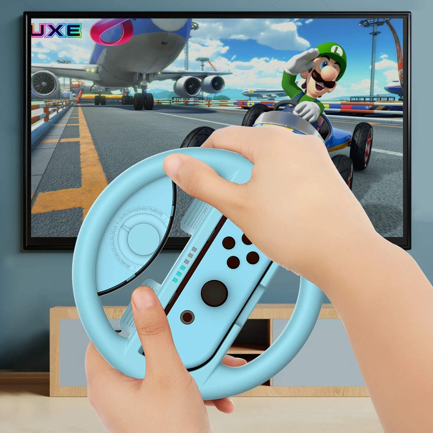 TwiHill Grip para Nintendo Switch Controller - Racing Steering Wheel Switch Controller Kit de alça de jogo apto para Nintendo Switch Joy-Con Controllers-Site oficial de vendas da TwiHill