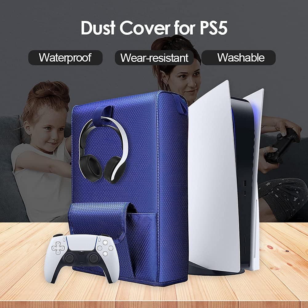 TwiHill a tampa de proteção contra poeira de armazenamento é adequada para console de jogos PS5, tampa de proteção de armazenamento universal para console P5UHD / DE, Acessórios para PS5-Site oficial de vendas da TwiHill