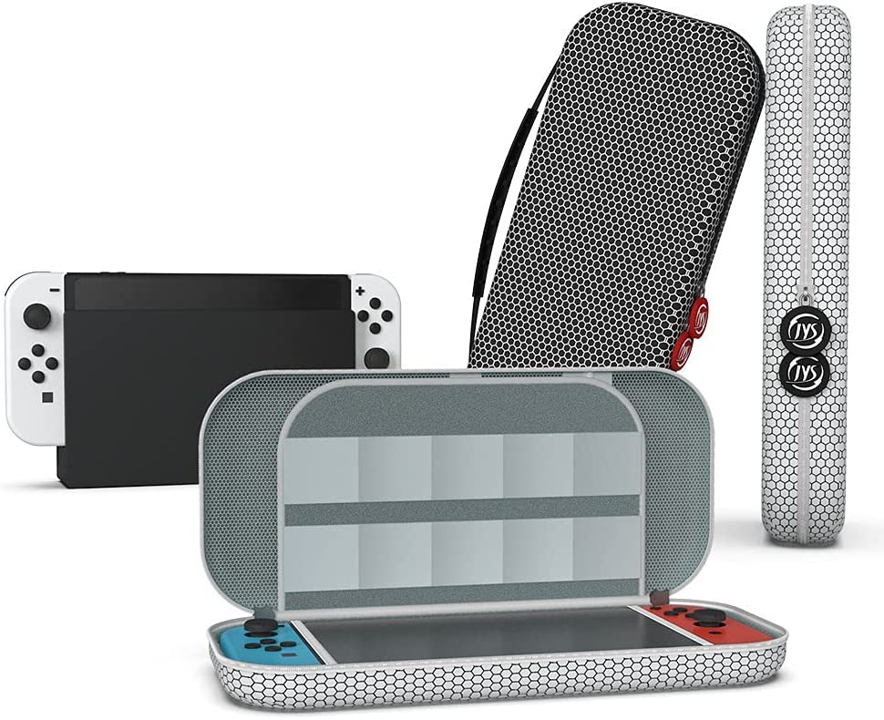 TwiHill A bolsa de armazenamento é adequada para Nintendo Switch OLED, que pode acomodar o console/cartão de jogo/cabo de carregamento ao mesmo tempo. acessórios para Nintendo Switch OLED-TwiHill
