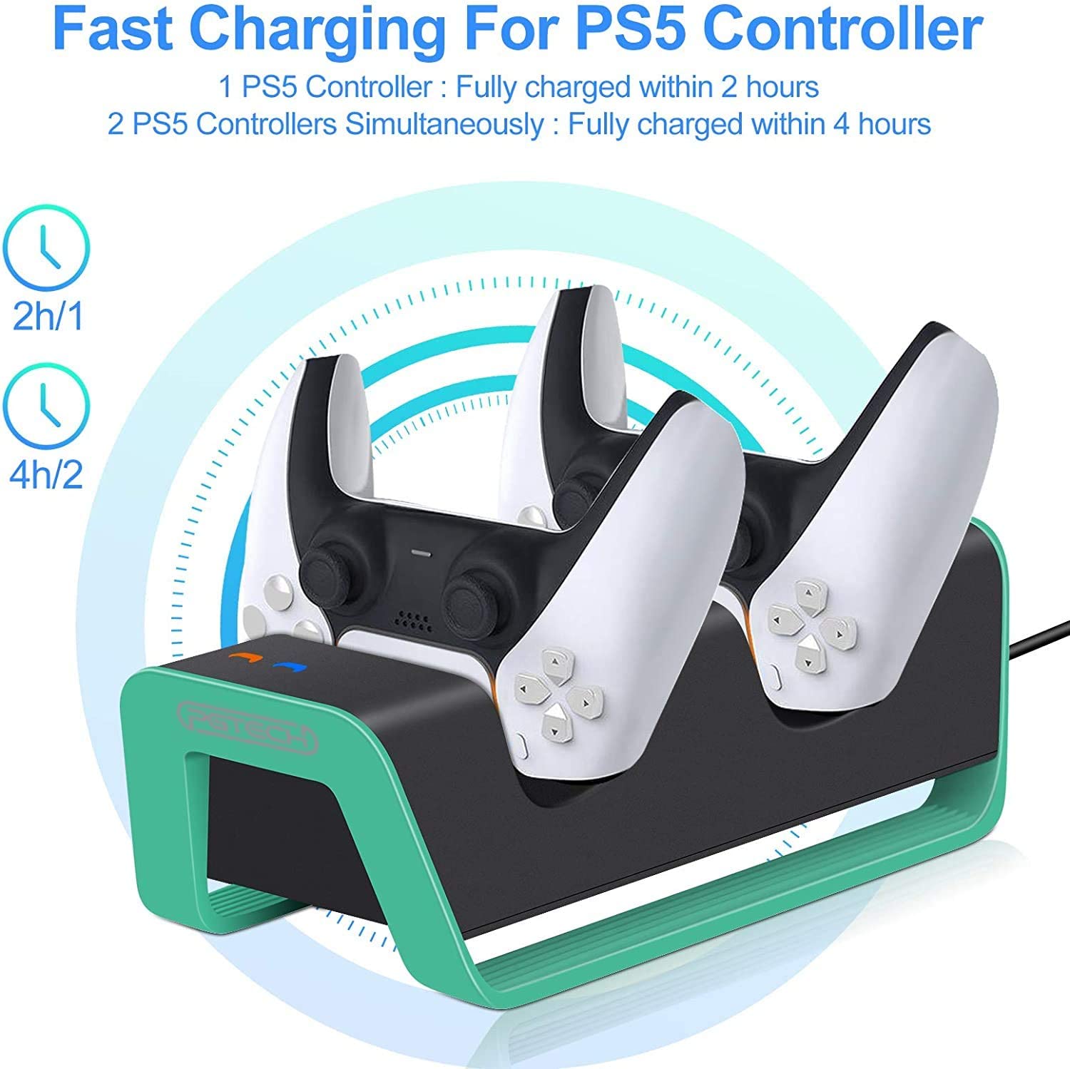 O controlador TwiHill é adequado para suporte do controlador sem fio PS5, base do controlador de jogo PS5, suporte duplo do controlador PS5 duplo-Site oficial de vendas da TwiHill