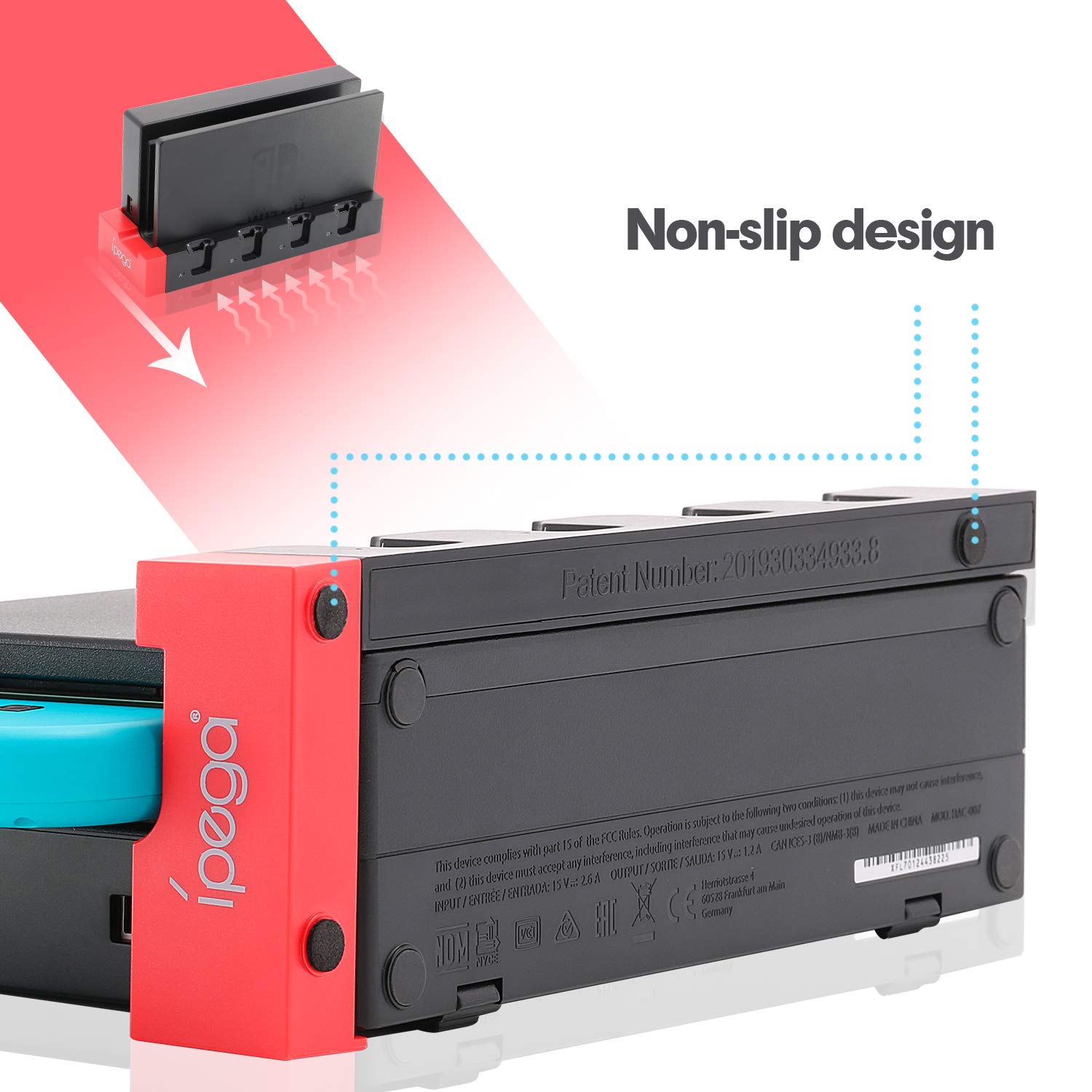 Carregador para 4 interruptores Joy-Cons com 4 slots de carregamento Joy Con-Site oficial de vendas da TwiHill