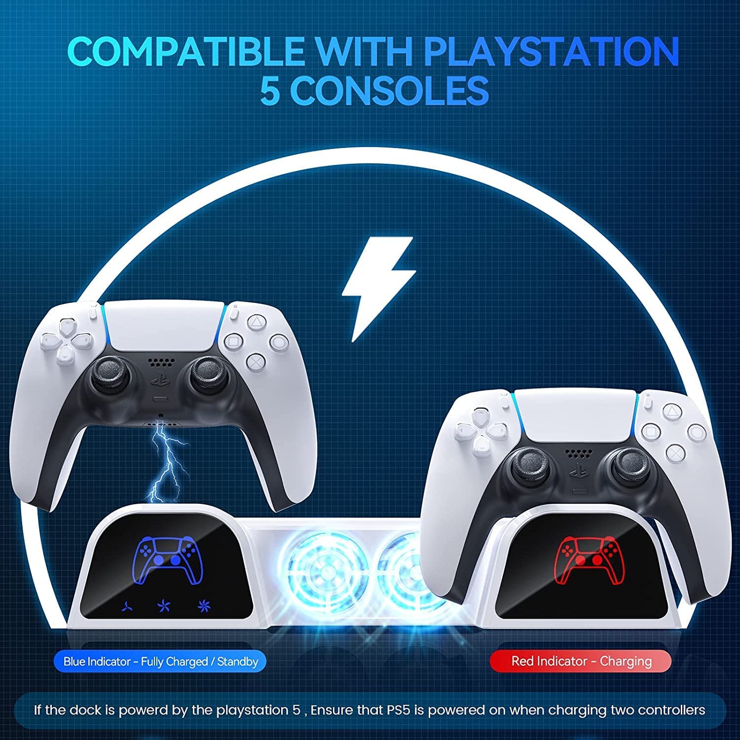 Suporte TwiHill para PS5 com ventilador de refrigeração e carregador de controlador, organizador de rack ps5 rgame-Site oficial de vendas da TwiHill