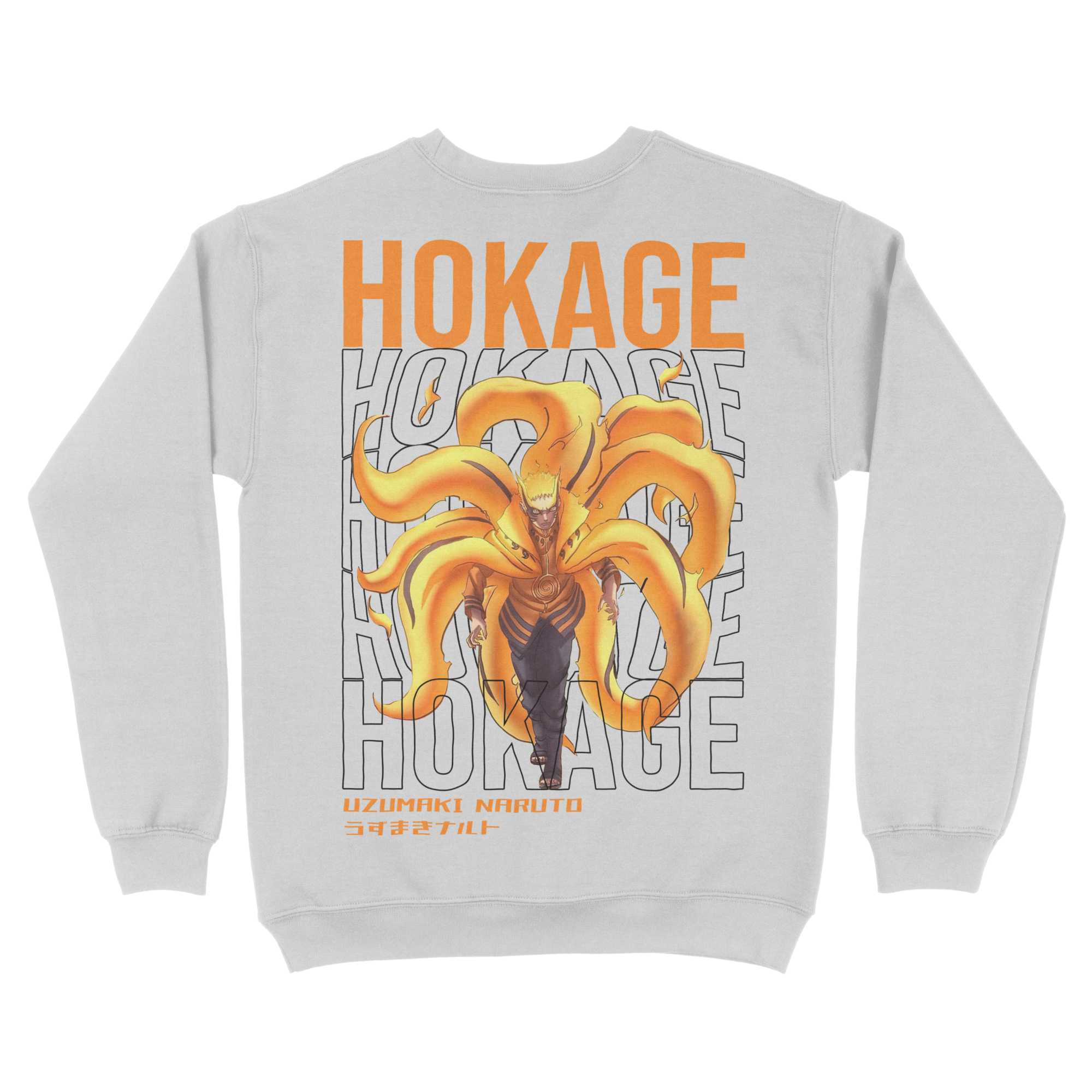Uzumaki Naruto Hokage | White Sweatshirt