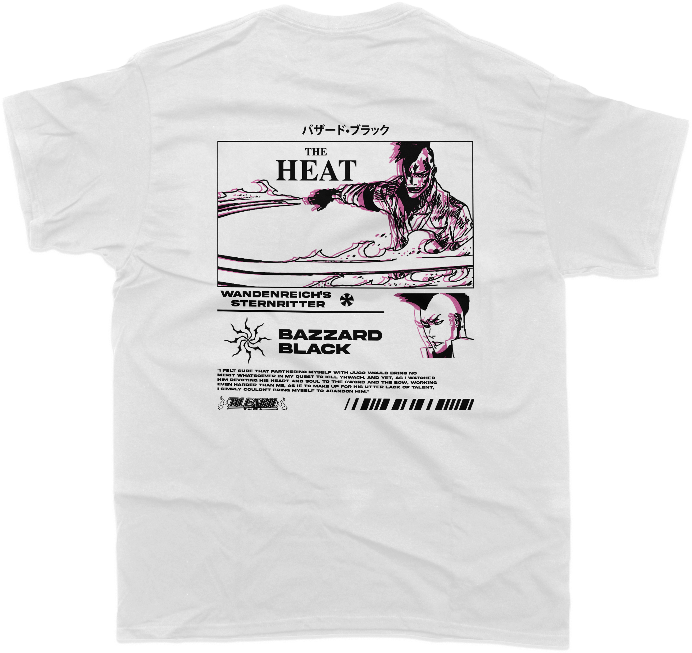 Bazzard Black Bleach | White T-Shirt TYBW