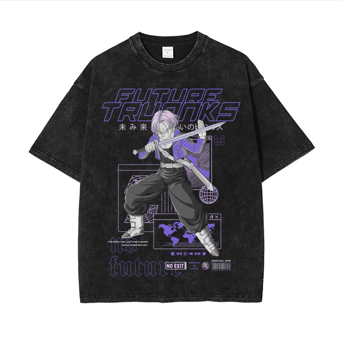 Future Trunks Vintage Oversized T-Shirt