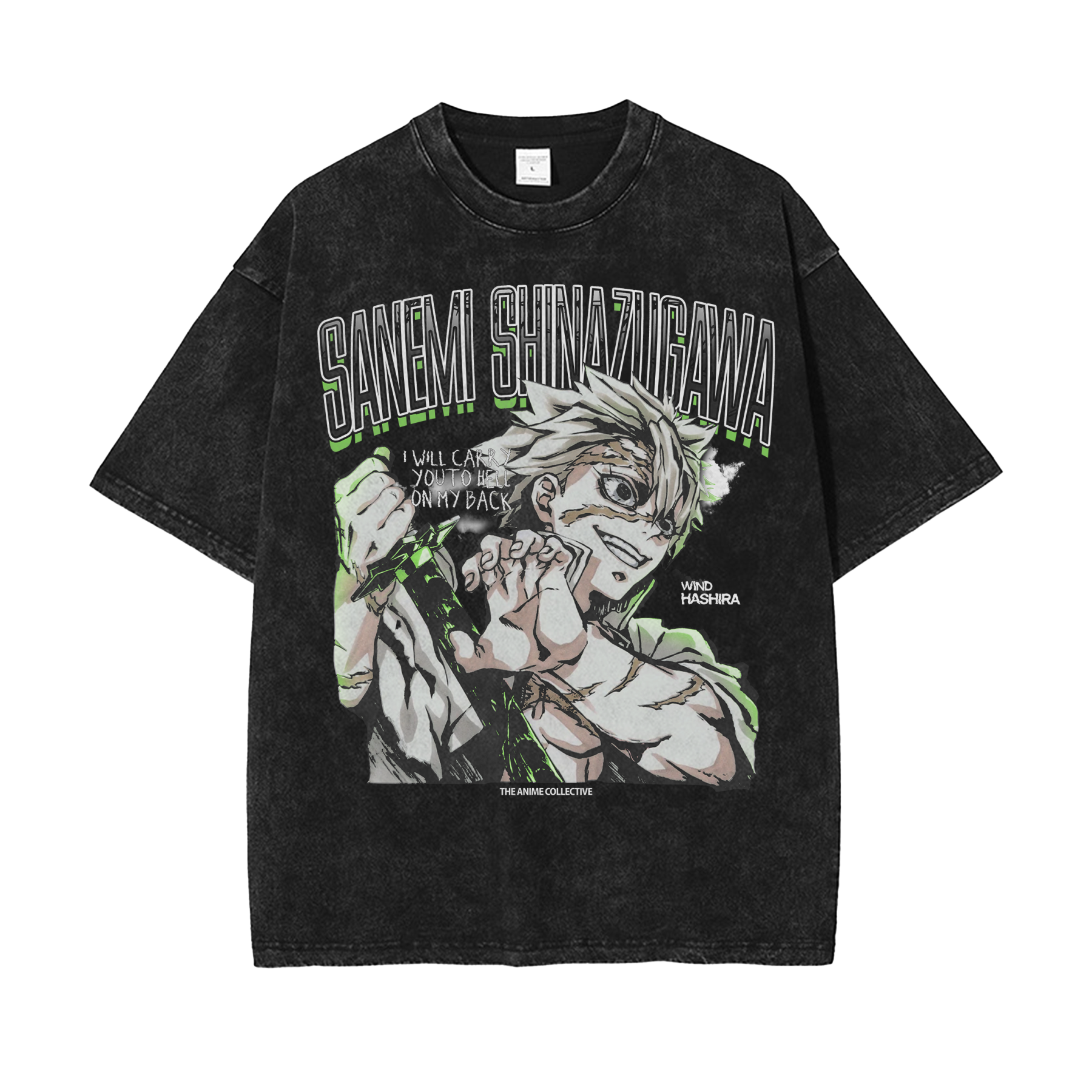 Sanemi Shinazugawa Vintage Oversized T-Shirt