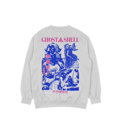 Ghost In the Shell Old School Anime | White Sweatshirt