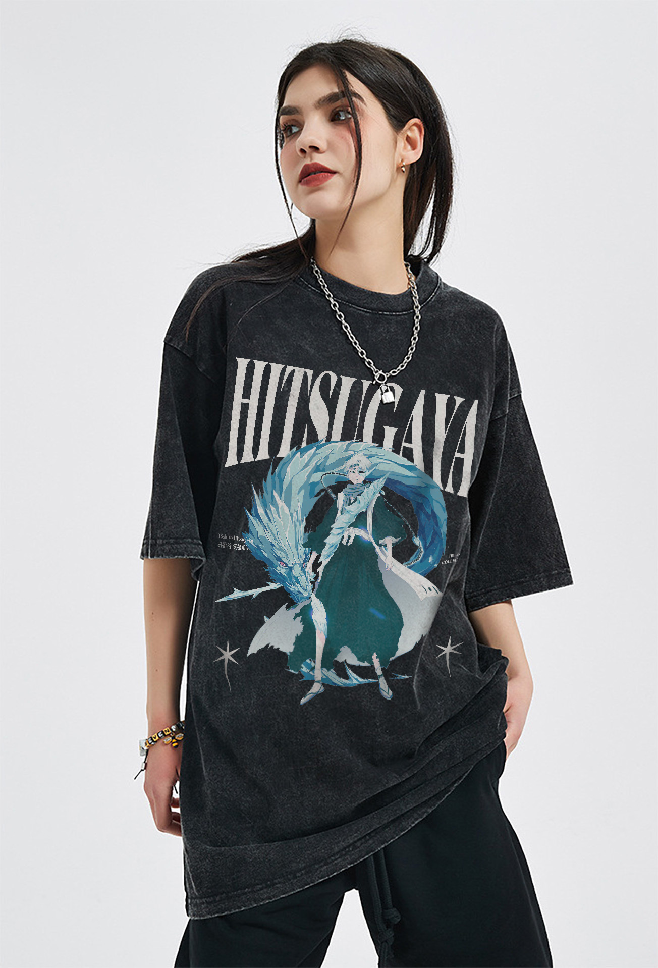 Hitsugaya Vintage Oversized T-Shirt | Bleach