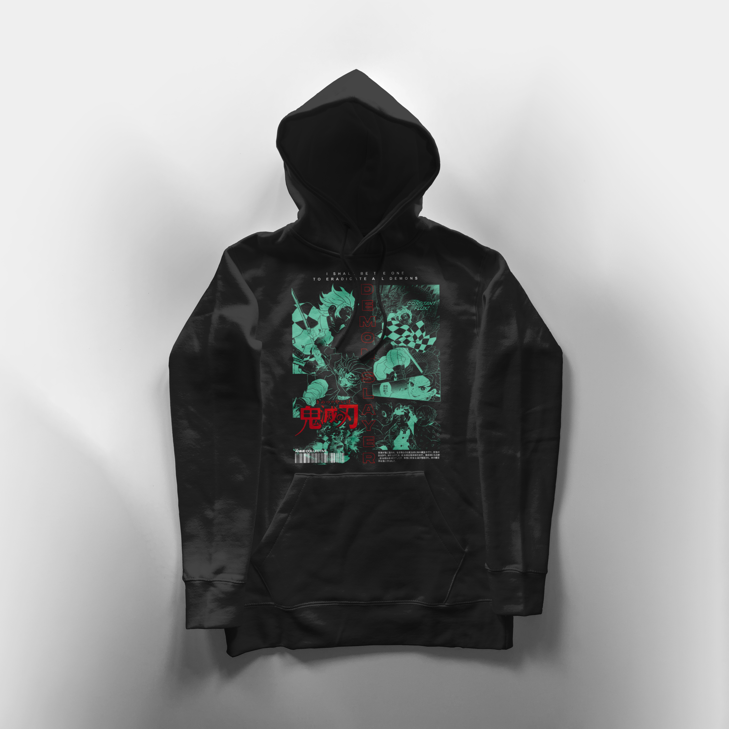 Tanjiro Kamado Demon Slayer | Black Hoodie