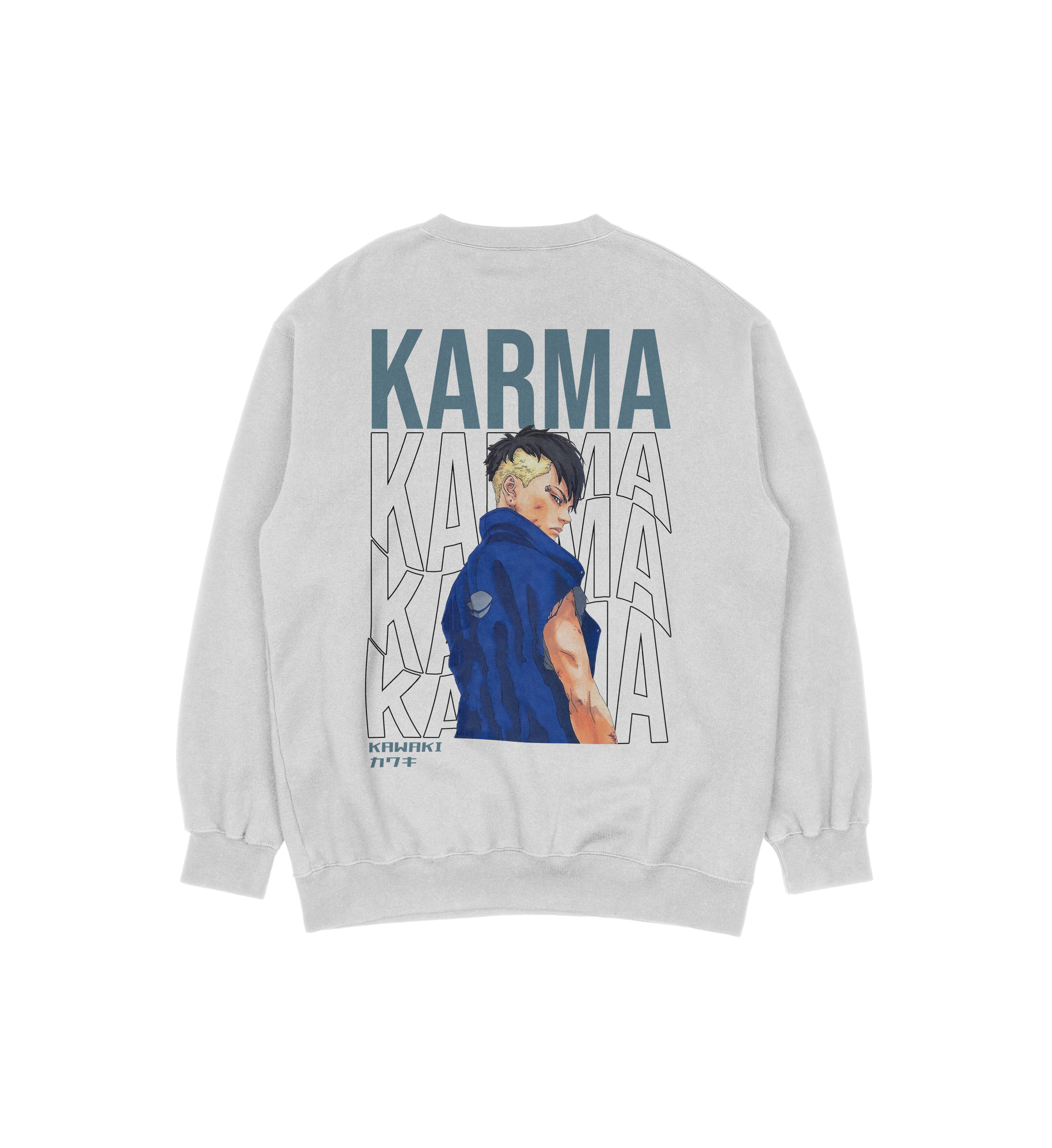 Kawaki Karma Boruto | White Sweatshirt