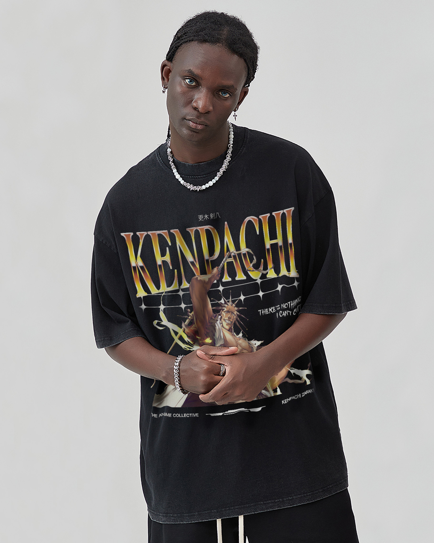 Kenpachi Vintage Oversized T-Shirt | Bleach