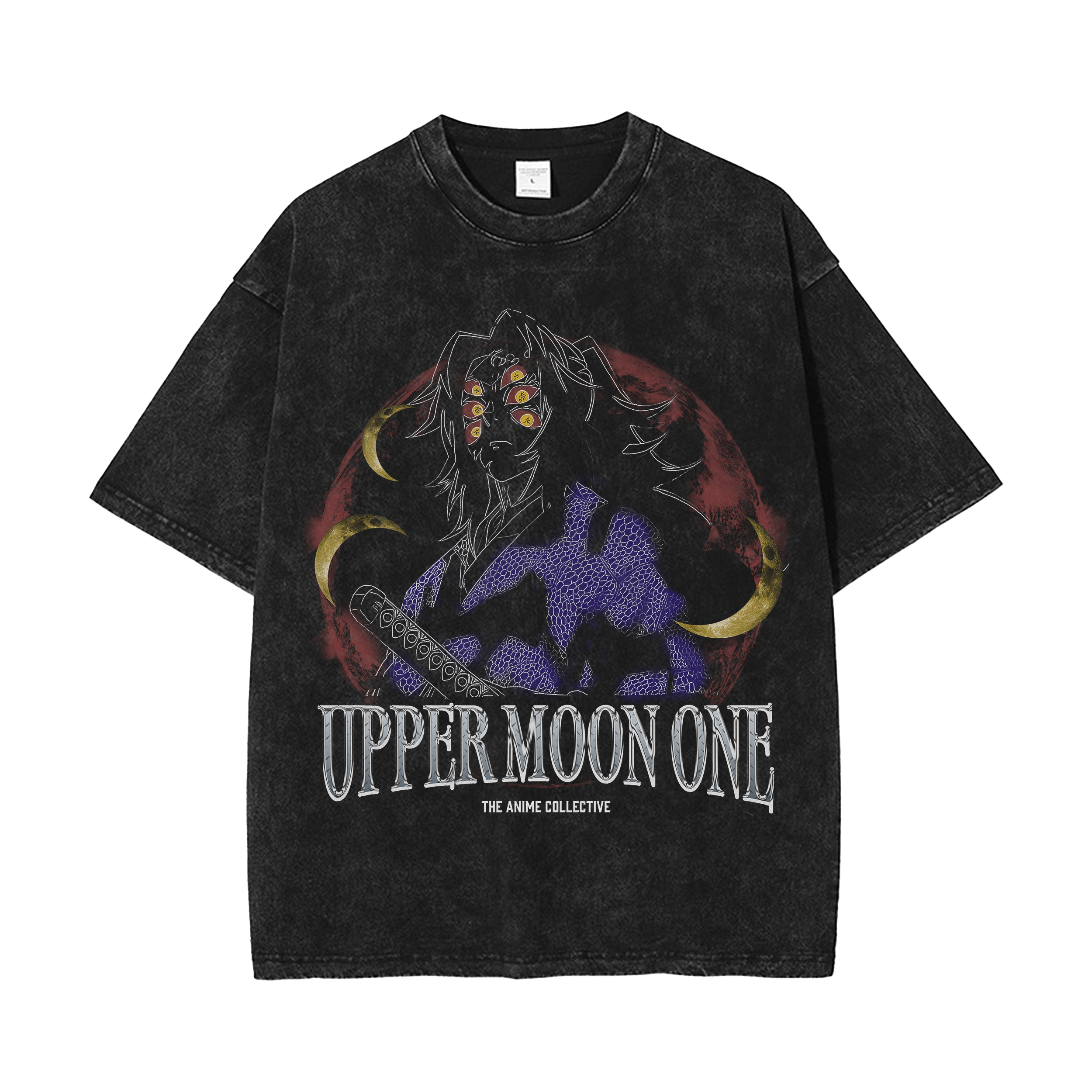 Kokushibo Vintage Oversized T-Shirt | Demon Slayer