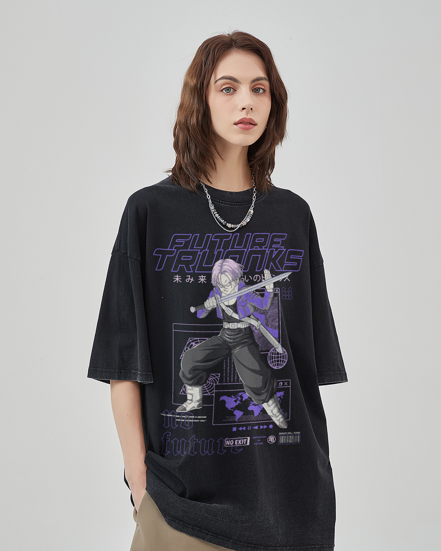 Future Trunks Vintage Oversized T-Shirt